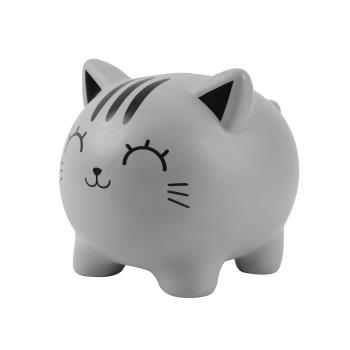 iTotal - Piggy Bank - Grey Cat