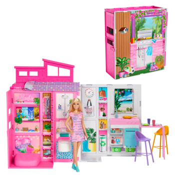 Barbie - Getaway Doll House & Doll