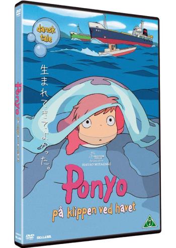 Ponyo på klippen ved havet