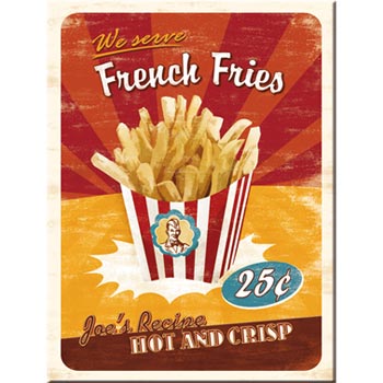 Magnet Retro / We serve French Fries