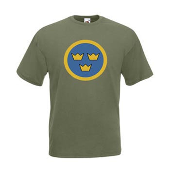 Air Force Sweden / Olivgrön - L (T-shirt)