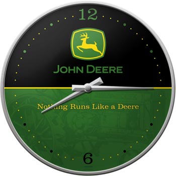 Väggklocka Retro / John Deere logo