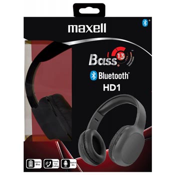 Maxell Bass 13 HD1 / Bluetooth Hörlur med mikrofon Svart