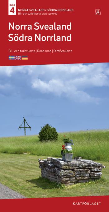 Norra Svealand-södra Norrland B&t Nr 4 - Skala 1-250.000