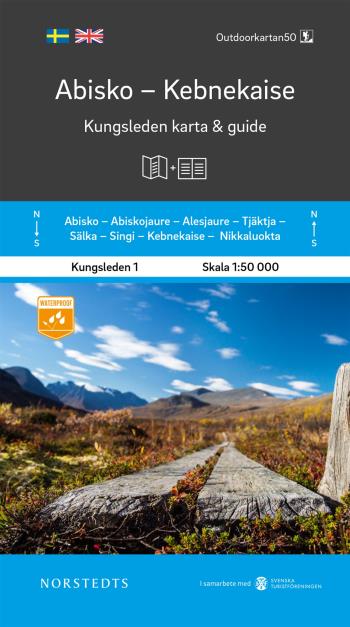 Abisko Kebnekaise Kungsleden 1 Karta Och Guide - Outdoorkartan Skala 1-50 000