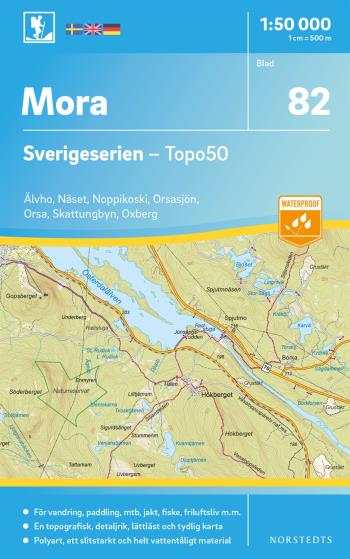 82 Mora Sverigeserien Topo50 - Skala 1-50 000