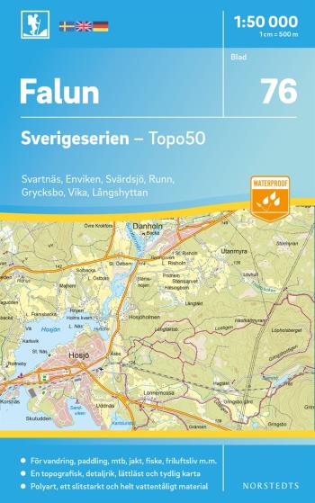 76 Falun Sverigeserien Topo50 - Skala 1-50 000