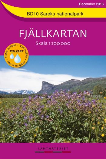 Bd10 Sareks Nationalpark Fjällkartan - Skala 1-100000
