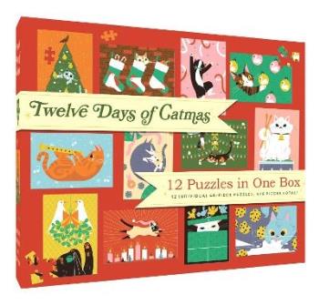 12 Puzzles In One Box- Twelve Days Of Catmas
