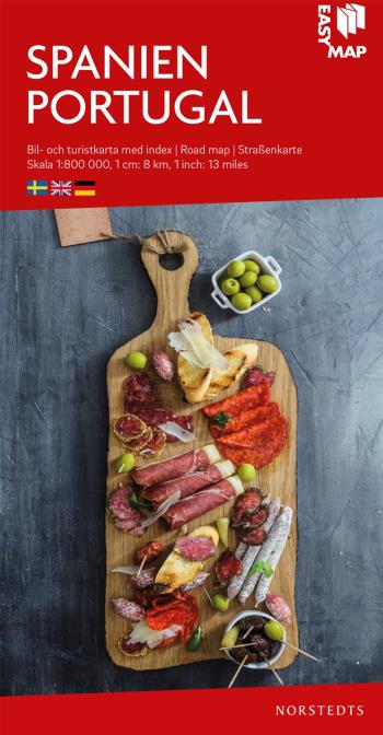 Spanien Portugal Easymap - Skala 1-800.000