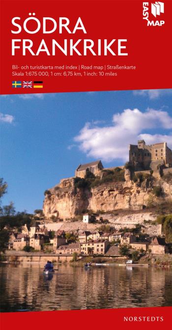 Södra Frankrike Easymap - Skala 1-675.000