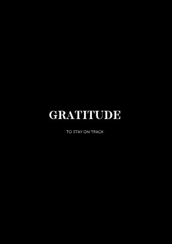 Gratitude - To Stay On Track