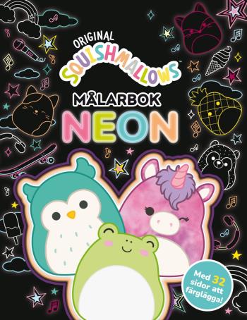 Squishmallows- Målarbok Neon