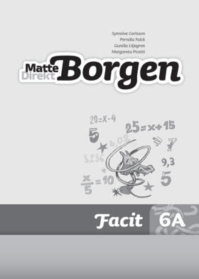 Matte Direkt Borgen Facit 6a (5-pack) Ny Upplaga
