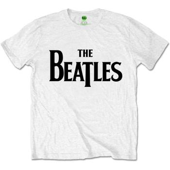 The Beatles: Unisex T-Shirt/Drop T Logo (Retail Pack) (X-Large)