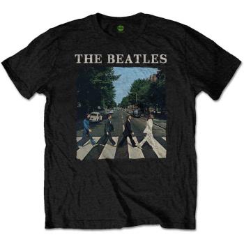 The Beatles: Unisex T-Shirt/Abbey Road & Logo (X-Large)