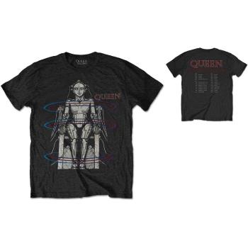 Queen: Unisex T-Shirt/European Tour 1984 (Back Print) (Large)