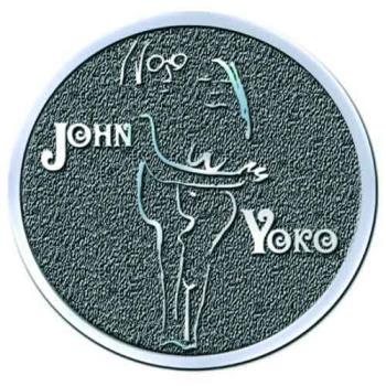 John Lennon: Pin Badge/John & Yoko