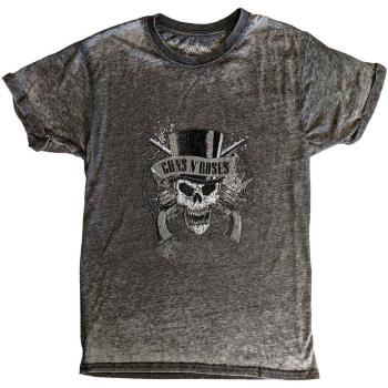 Guns N Roses: Guns N' Roses Unisex T-Shirt/Faded Skull (Burnout) (Large)