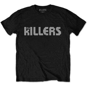 The Killers: Unisex T-Shirt/Dots Logo (Black) (Small)
