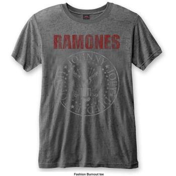 Ramones: Unisex T-Shirt/Presidential Seal (Burnout) (Medium)