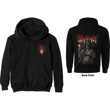 Slipknot: Unisex Pullover Hoodie/Burn Me Away (Black) (Back Print) (Large)