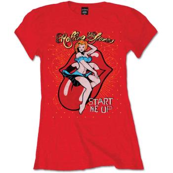 The Rolling Stones: Ladies T-Shirt/Start me up (Medium)