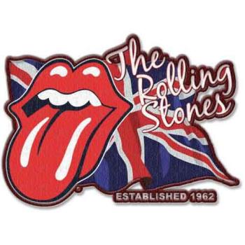 The Rolling Stones: Standard Woven Patch/Lick the Flag