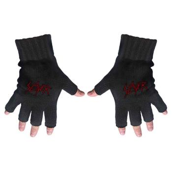 Slayer: Unisex Fingerless Gloves/Scratched Logo