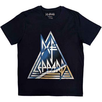 Def Leppard: Unisex T-Shirt/Triangle Logo (Medium)