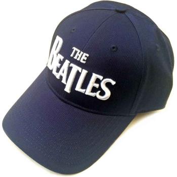 The Beatles: Unisex Baseball Cap/White Drop T Logo (Navy Blue)