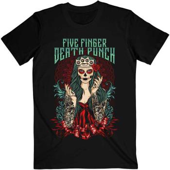 Five Finger Death Punch: Unisex T-Shirt/Lady Muerta (XX-Large)