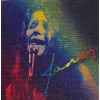 Janis Joplin: Standard Printed Patch/Rainbow