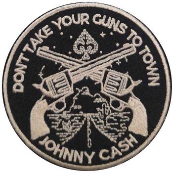 Johnny Cash: Standard Woven Patch/Don't Take Your Guns