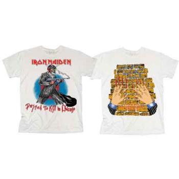 Iron Maiden: Unisex T-Shirt/Chicago Mutants (Back Print) (X-Large)