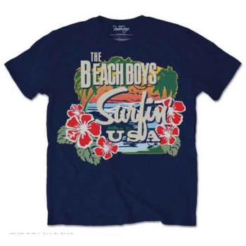 The Beach Boys: Unisex T-Shirt/Surfin USA Tropical (Small)