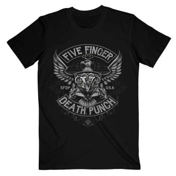 Five Finger Death Punch: Unisex T-Shirt/Howe Eagle Crest (Small)
