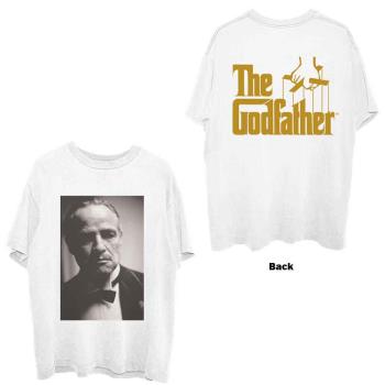 The Godfather: Unisex T-Shirt/Brando B&W (Back Print) (Small)