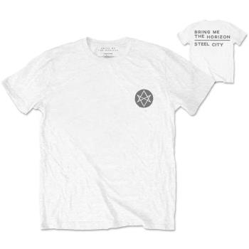 Bring Me The Horizon: Unisex T-Shirt/Distorted (Back Print) (Medium)