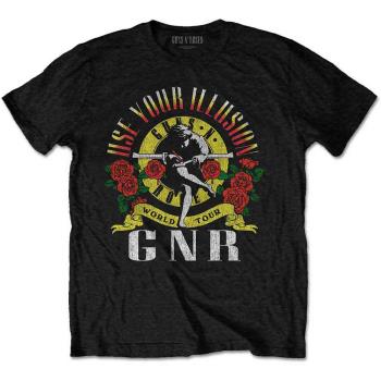 Guns N Roses: Guns N' Roses Unisex T-Shirt/UYI World Tour (Large)