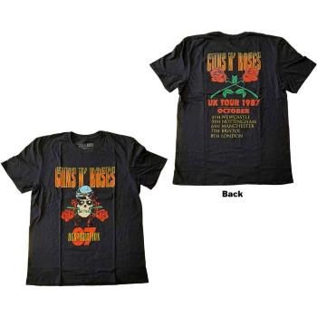 Guns N Roses: Guns N' Roses Unisex T-Shirt/UK Tour '87 (Back Print) (XX-Large)