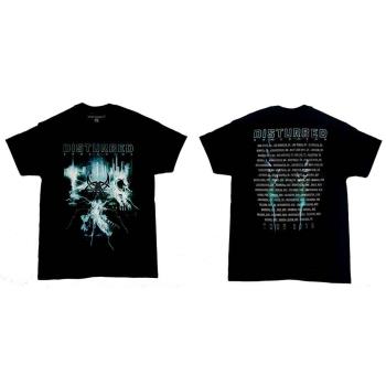 Disturbed: Unisex T-Shirt/Apocalypse Date back (Ex-Tour Back Print) (Large)