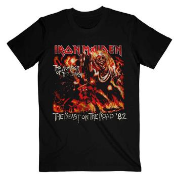 Iron Maiden: Unisex T-Shirt/Number Of The Beast The Beast On The Road Vintage (X-Large)