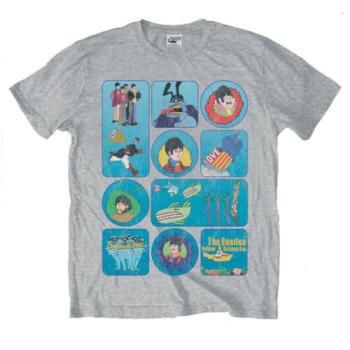 The Beatles: Unisex T-Shirt/Yellow Submarine Montage (Large)