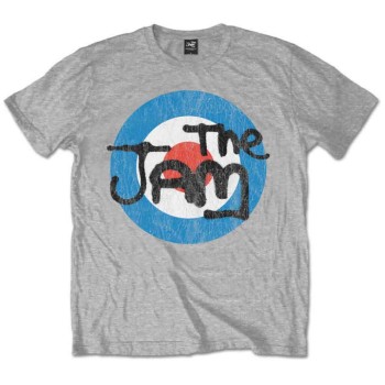 The Jam: Unisex T-Shirt/Vintage Logo (Grey) (Small)