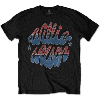 Willie Nelson: Unisex T-Shirt/Americana (Black) (XX-Large)