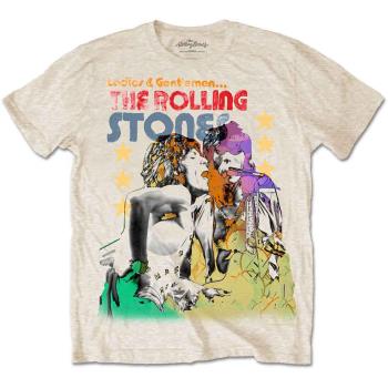 The Rolling Stones: Unisex T-Shirt/Mick & Keith Watercolour Stars (Large)