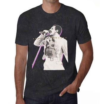 Freddie Mercury: Unisex T-Shirt/Glow (Wash Collection) (Medium)