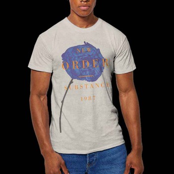 New Order: Unisex T-Shirt/Spring Substance (Natural (Grey/White Mineral Wash)) (Wash Collection) (Large)