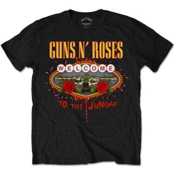 Guns N Roses: Guns N' Roses Unisex T-Shirt/Welcome to the Jungle (Medium)